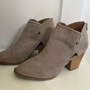 Taupe booties